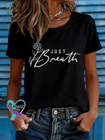 Just Breath T-shirt Black / S