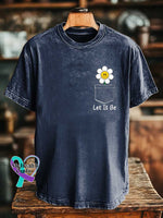 Let It Be T-shirt Blue / S