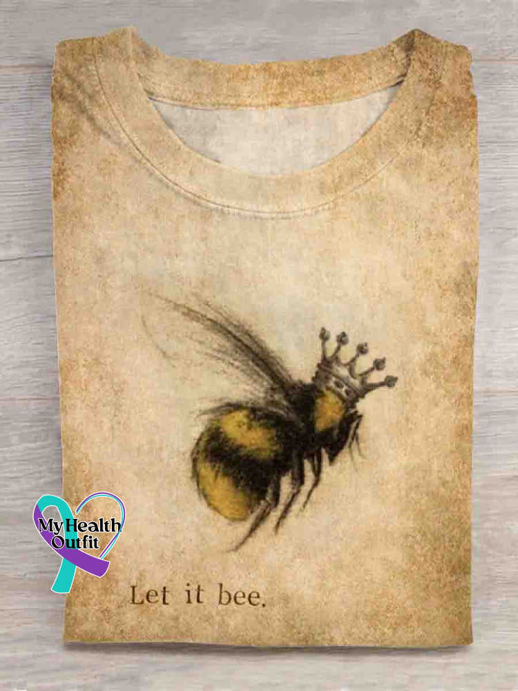 Let It Bee Art T-shirt Multicolor / S