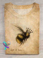 Let It Bee Art T-shirt Multicolor / S