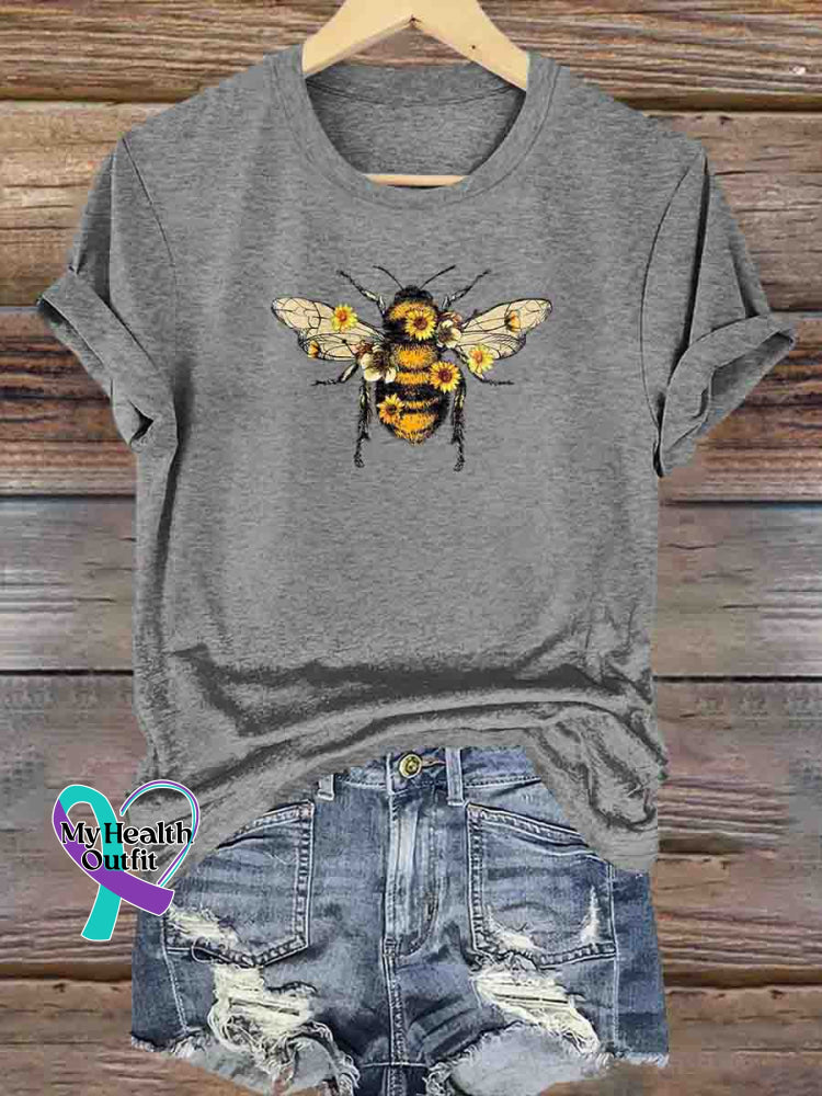 Let It Bee T-shirt Gray / S