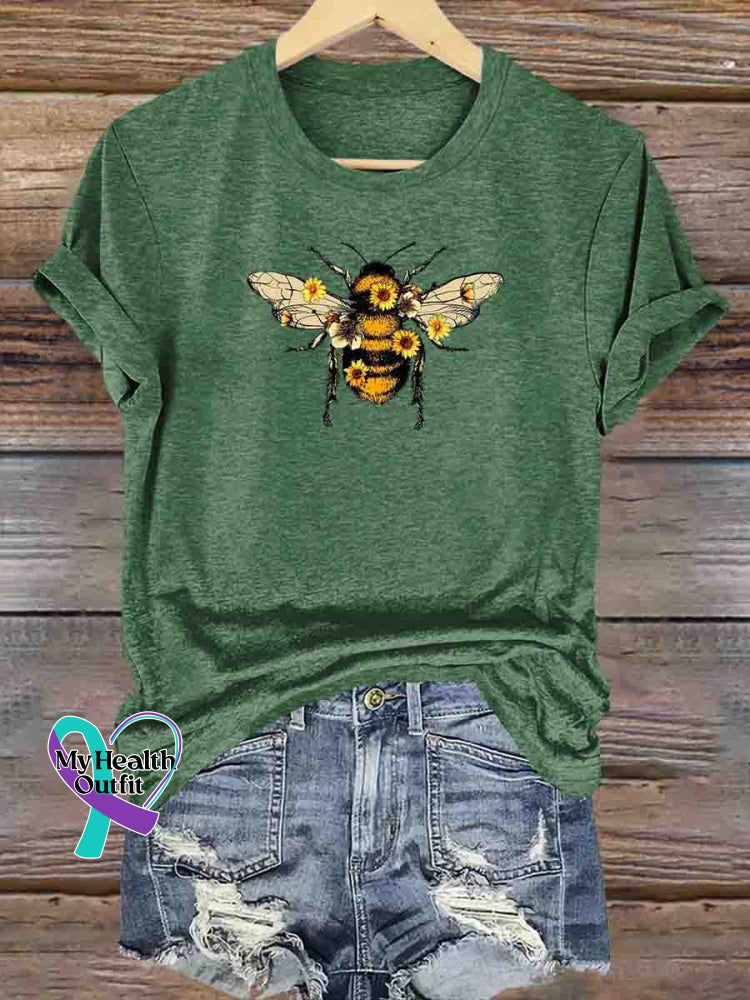 Let It Bee T-shirt Green / S