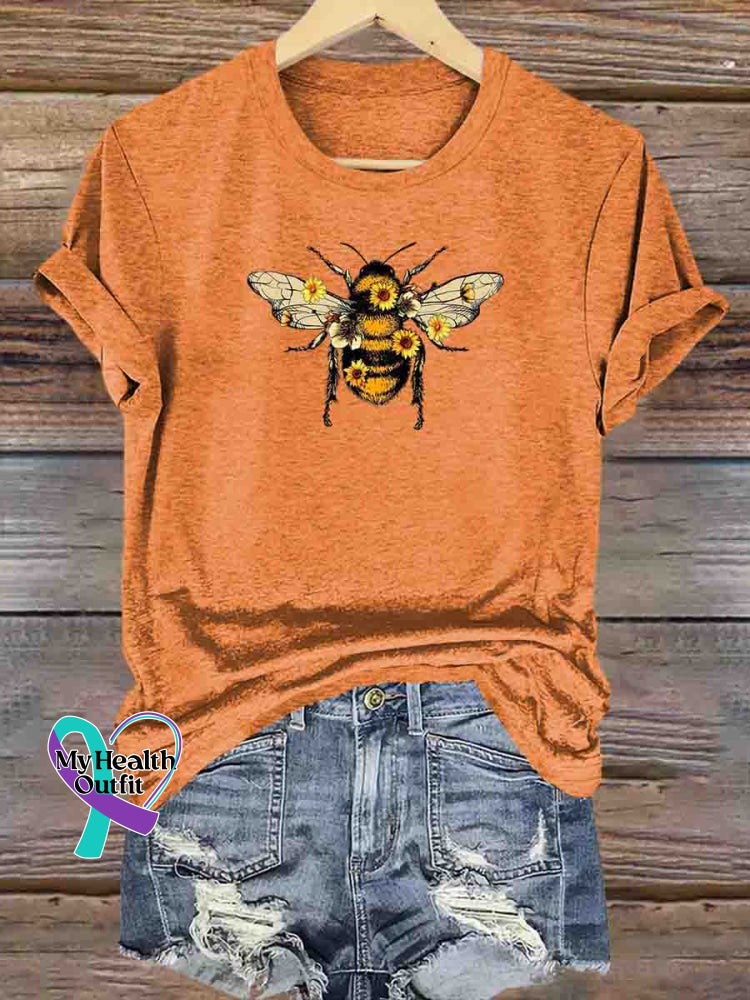 Let It Bee T-shirt Orange / S