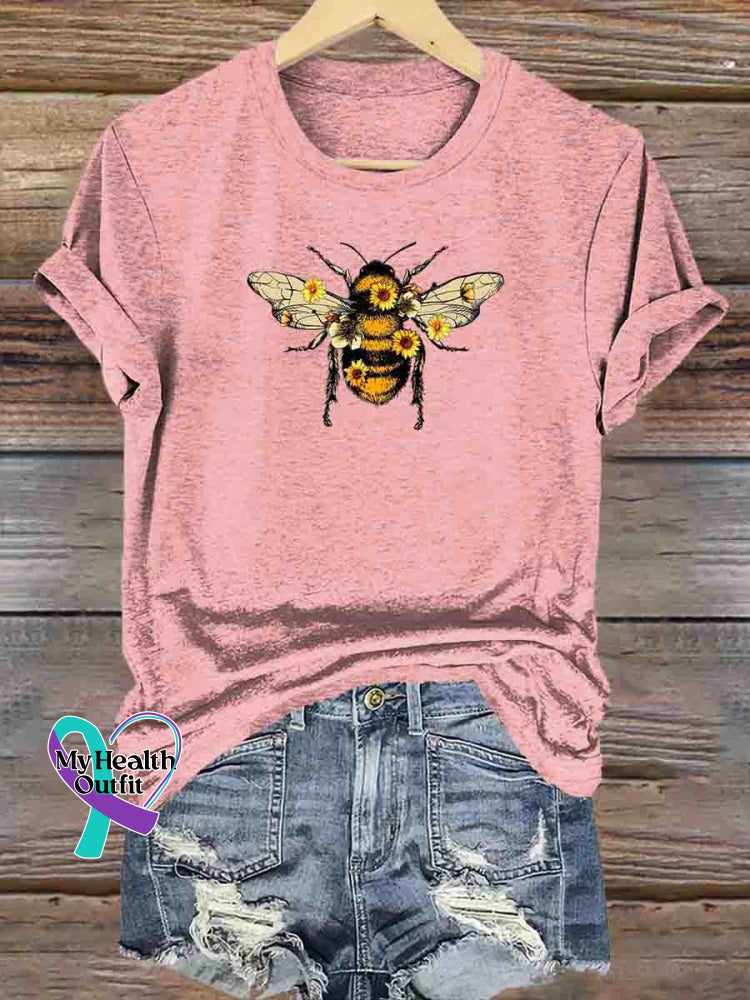 Let It Bee T-shirt Pink / S