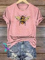 Let It Bee T-shirt Pink / S