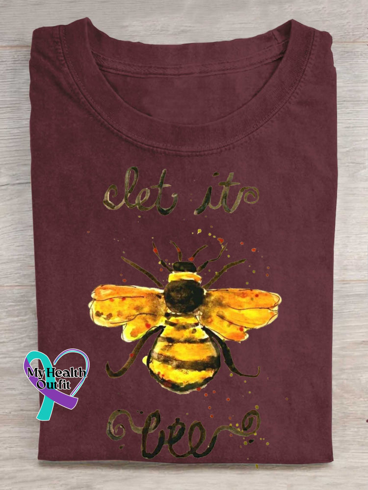 Let It Bee T-shirt Red / S