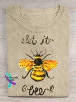 Let It Bee T-shirt Sand / S