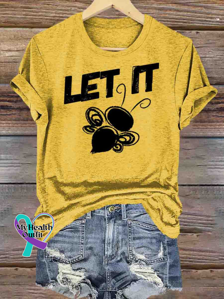 Let It Bee T-shirt Yellow / S