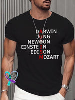 Men’s Autism Awareness Monogram Print T-Shirt Black / S