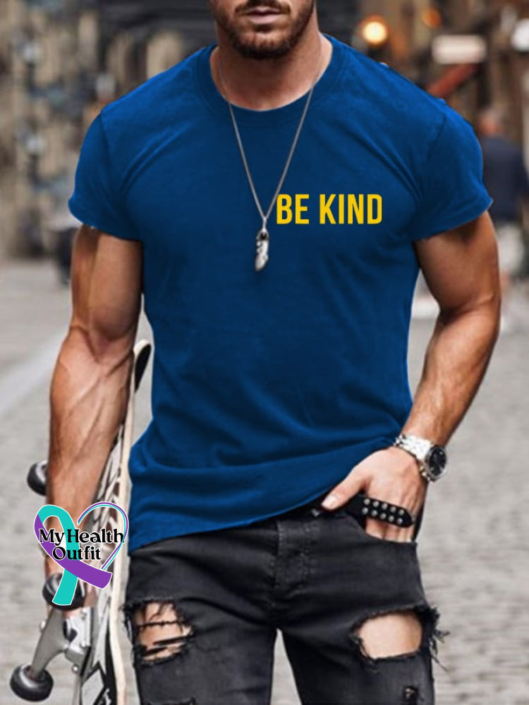 Men’s Be Kind Everyone Is Fighting A Battle You Know Nothing About Print T-Shirt