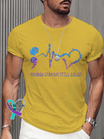 Men’s Broken Crayons Still Color Mental Health Matters Awareness T-Shirt Yellow / S