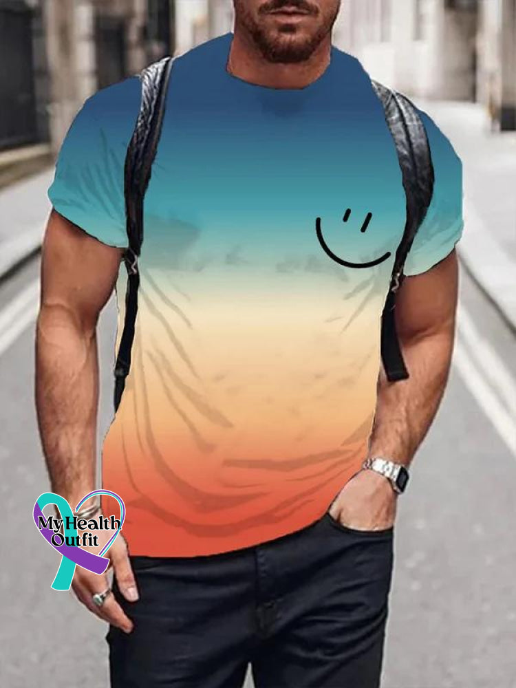 Men’s Dear Person Behind Me Art Pattern Print Casual T-Shirt