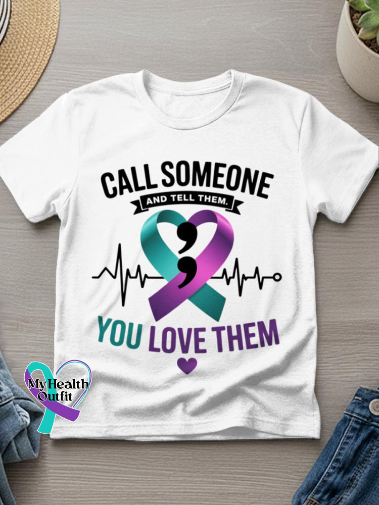 Mental Health Awareness Art Print T-shirt White / S