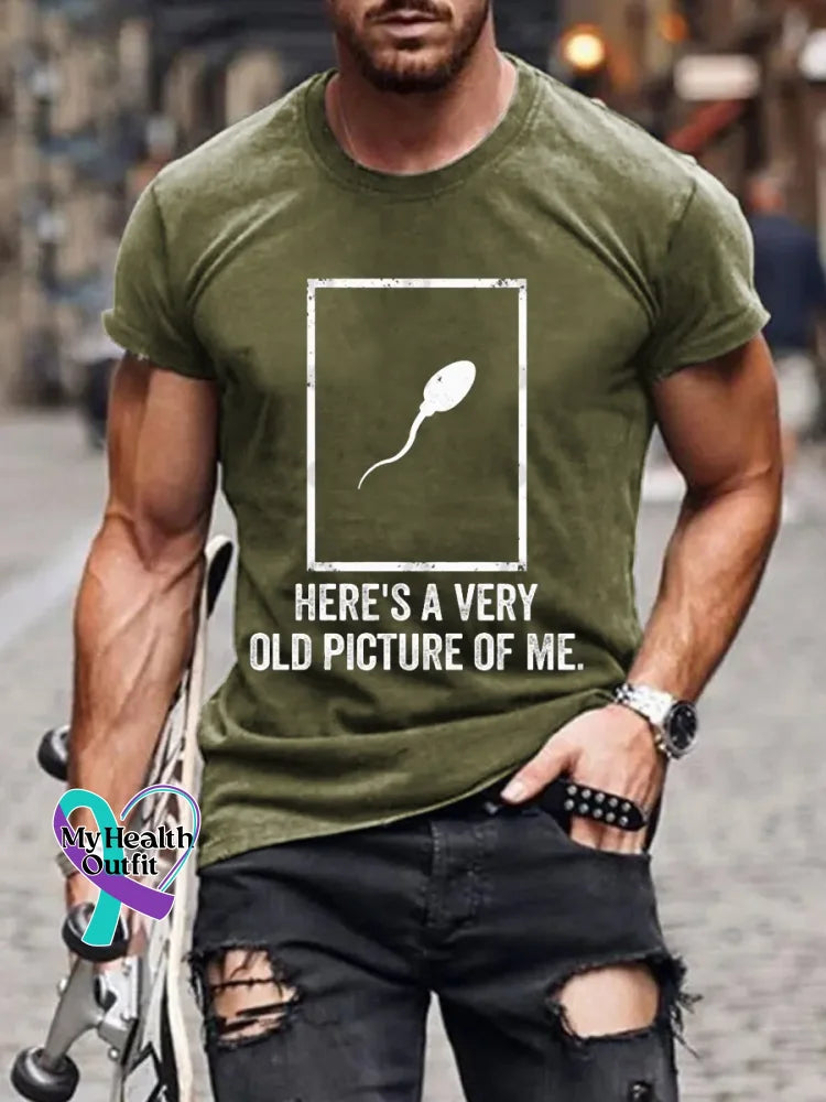 Old Picture Vintage Art Print Shirt Green / S