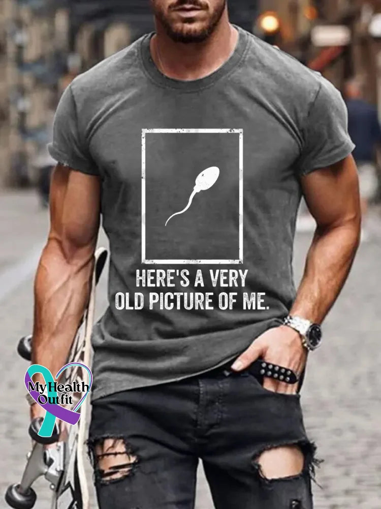 Old Picture Vintage Art Print Shirt Grey / S