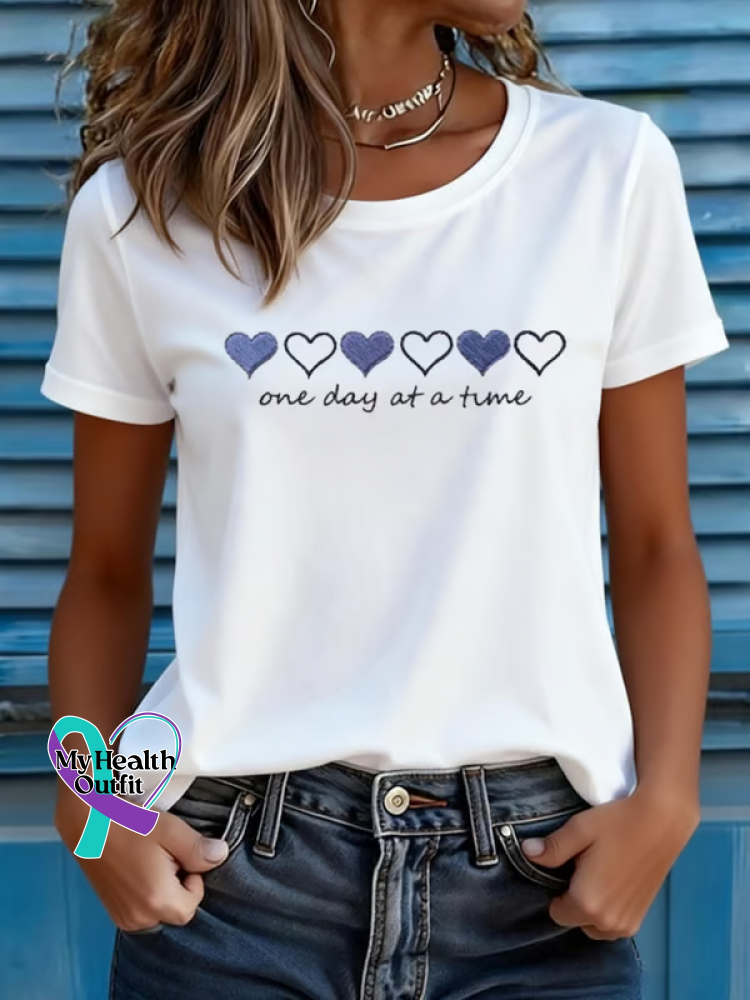 One Day At A Time T-shirt White / S