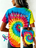 One Day At A Time You Matter Print T-shirt Multicolor / S