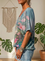 Blooming Garden Print Shirt, Healing Shirt, Art Gift