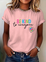 Be Kind To Everyone Autism Awareness Print T-shirt