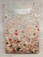 Blooming Floral Print Shirt, Healing Shirt, Art Gift