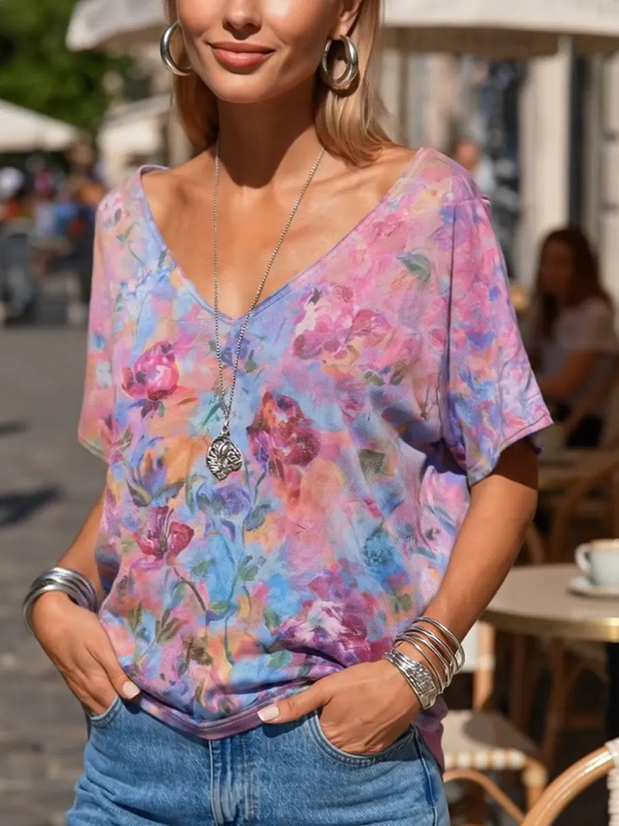 Floral Art Print Shirt, Healing Shirt, Art Gift