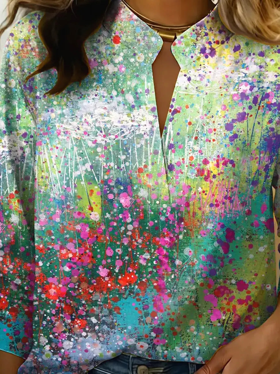Vibrant Art Wildflower Fields Shirt, Healing Shirt, Art Gift