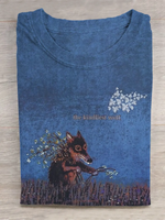 The Kindliest Wolf Art Print Shirt, Healing Shirt, Art Gift