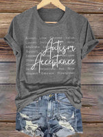Autism Awareness Print T-shirt