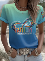 Autism Awareness Print T-shirt