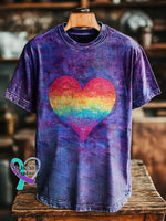 Rainbow Heart T-shirt Multicolor / S