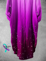 Starry Gradient Pattern Art Print Long Skirt