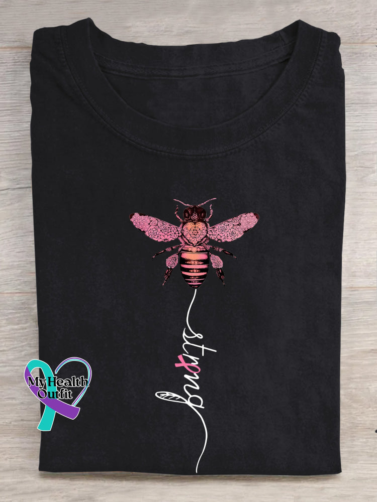 Strong Breast Cancer Awareness T shirt Black / S