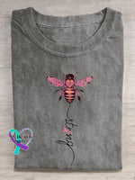 Strong Breast Cancer Awareness T shirt Grey / S