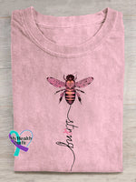 Strong Breast Cancer Awareness T shirt LightPink / S