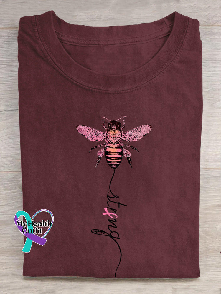 Strong Breast Cancer Awareness T shirt Red / S