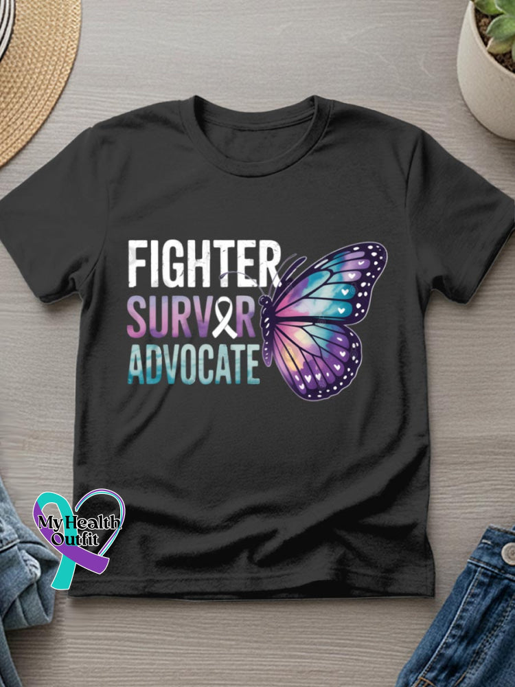 Suicide Awareness Art Print T-shirt Black / S