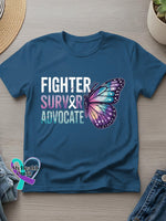 Suicide Awareness Art Print T-shirt Blue / S