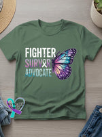 Suicide Awareness Art Print T-shirt Green / S