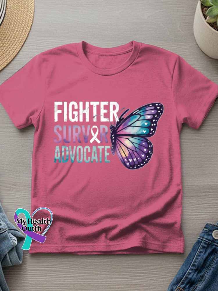 Suicide Awareness Art Print T-shirt Pink / S