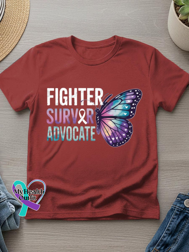 Suicide Awareness Art Print T-shirt Red / S