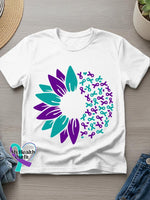 Suicide Awareness Art Print T-shirt White / S