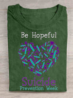 Suicide Awareness Art T-shirt Green / S