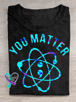 Suicide Awareness You Matter Art T-shirt Black / S