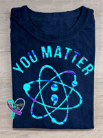 Suicide Awareness You Matter Art T-shirt Blue / S