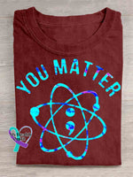 Suicide Awareness You Matter Art T-shirt Red / S
