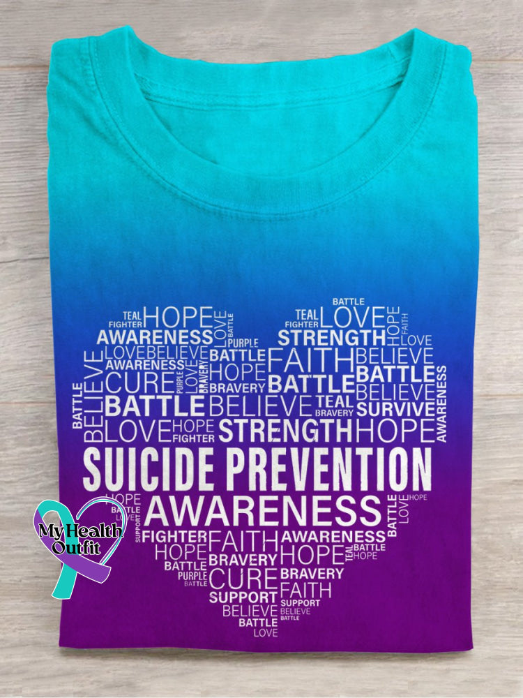 Suicide Prevention Awareness T-Shirt Multicolor / S