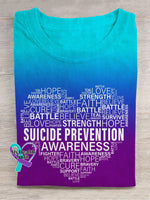 Suicide Prevention Awareness T-Shirt Multicolor / S
