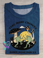 Take More Chances T-shirt Blue / S