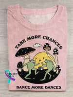 Take More Chances T-shirt Pink / S