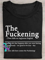 The Fuckening Art Print T-shirt Black / S
